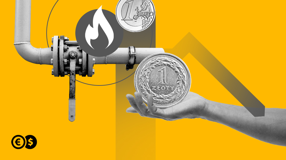 Kurs euro rośnie, złoty stabilny dzięki niskim cenom gazu ziemnego
